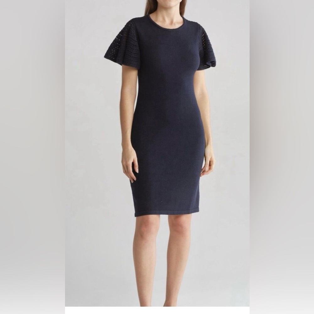 Eliza J Navy Shift Dress